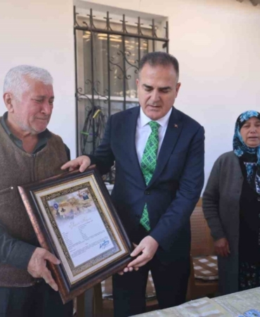 Şehit Kuran’ın ailesine şehadet belgesi verildi