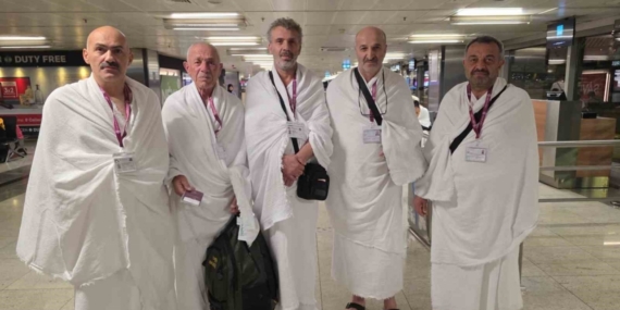 Şehit yakınları ve gaziler umreye gönderildi