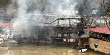 Sera Gölü’ndeki turistik işletmede yangın