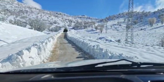 Siirt’te kar nedeniyle kapanan yollar açıldı