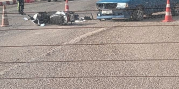 Siirt’te motosiklet ile otomobil çarpıştı: 1 yaralı