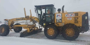 Silifke’nin kırsalında karla mücadele