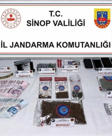 Sinop’ta jandarmadan uyuşturucu tacirlerine darbe