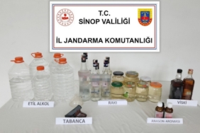 Sinop’ta kaçak alkol operasyonu: 3 gözaltı