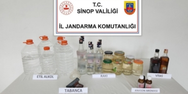 Sinop’ta kaçak alkol operasyonu: 3 gözaltı