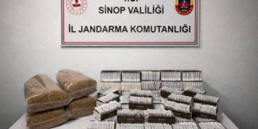 Sinop’ta kaçak tütün operasyonu: 20 kilo tütün, 10 bin adet makaron ele geçirildi