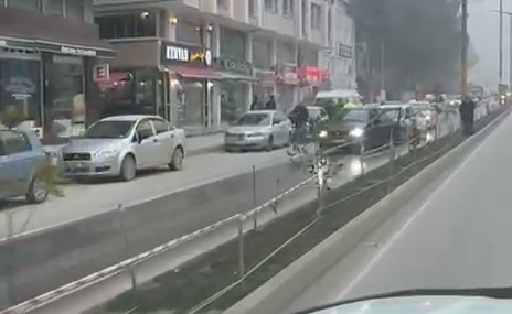 Sinop’ta yola dökülen kaygan madde zincirleme kazaya neden oldu