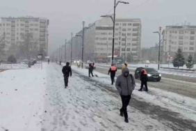Sivas için sarı kod uyarısı yapılmıştı, beklenen kar yağışı başladı