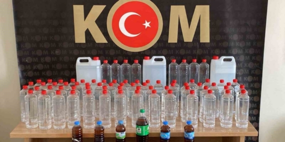 Sivas’ta kaçak alkol operasyonu