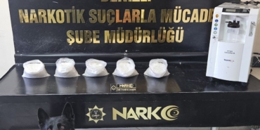 Solunum cihazının içerisinden 5 kilogram uyuşturucu madde çıktı