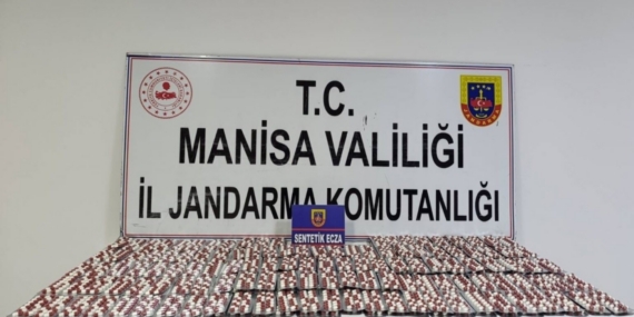 Soma’da 3 bin 644 sentetik ecza ele geçirildi