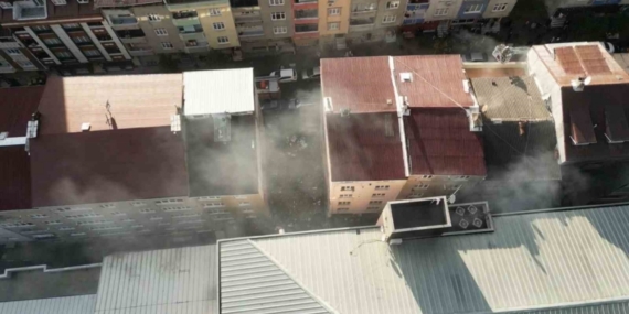 Sultangazi tekstil atölyesinde yangın