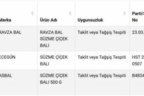 Süzme balda sahtecilik: 3 firma listeye eklendi