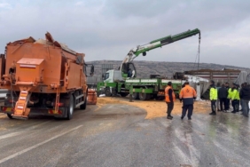 TAG Otoyolu’nda yanan tırlar kaldırıldı, yol trafiğe açıldı