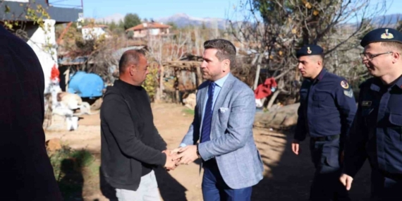 Tavas Belediyesinden yangında evleri kül olan aileye konteyner ev desteği