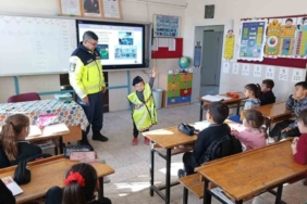 Tavşanlı’da öğrencilere trafik eğitimi