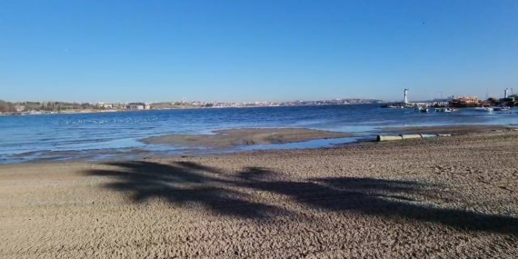 Tekirdağ’da deniz 20 metre çekildi