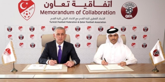 TFF ile Katar Futbol Federasyonu arasında iş birliği anlaşması imzalandı