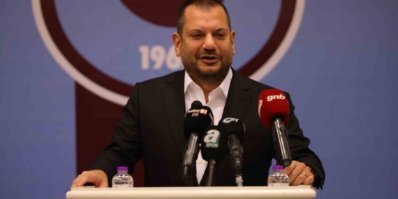 Trabzonspor Başkanı Ertuğrul Doğan, amatör kulüplere malzeme yardım törenine katıldı