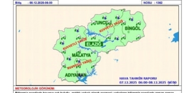 Tunceli’de şiddetli yağmur ve fırtına etkili oldu