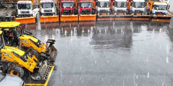 Ümraniye’de kar timleri teyakkuzda