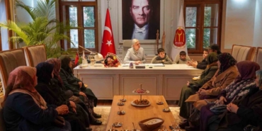 Üretici kadınlar Bilecik Belediyesi’nde ağırlandı