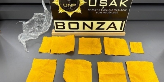 Uşak’ta çok sayıda uyuşturucu madde ele geçirildi