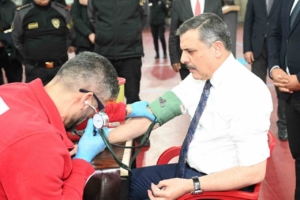 Vali Çiftçi 45’inci kez kan bağışında bulundu