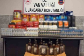Van’da kaçak sigara, alkol ve gıda ürünü ele geçirildi