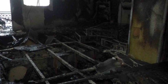 Van’da otel restoranındaki yangının boyutu gün ağarınca ortaya çıktı