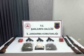 Viranşehir’de uyuşturucu ve silah ele geçirildi