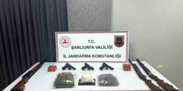 Viranşehir’de uyuşturucu ve silah ele geçirildi