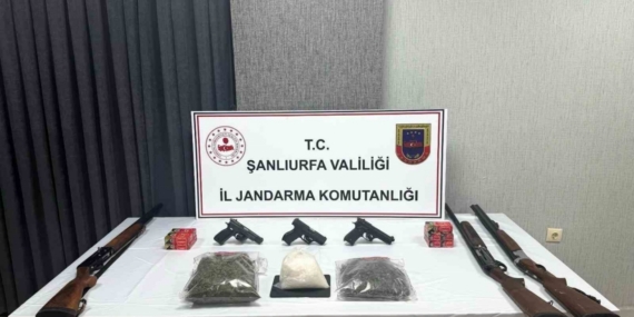 Viranşehir’de uyuşturucu ve silah ele geçirildi