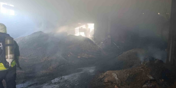 Vize’de palet fabrikasının deposunda yangın