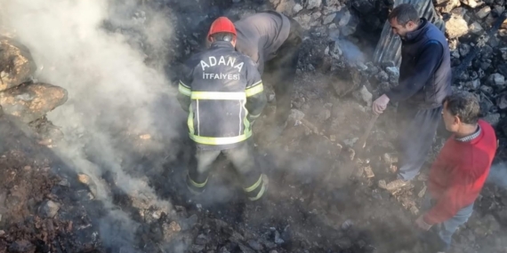 Yangında evi küle dönen yaşlı kadının cenazesine ulaşıldı
