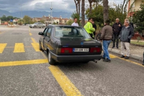 Yaya geçidinden geçmeye çalıştı, otomobil çarptı: 1 yaralı