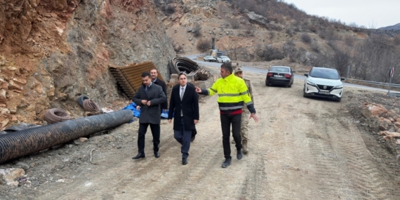 Yıllardır bitmeyen yolda çalışmalar sürüyor