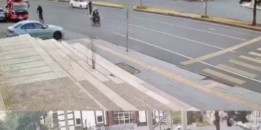 Yolun karşısına geçmeye çalışan kadına motosiklet çarptı: 2 yaralı