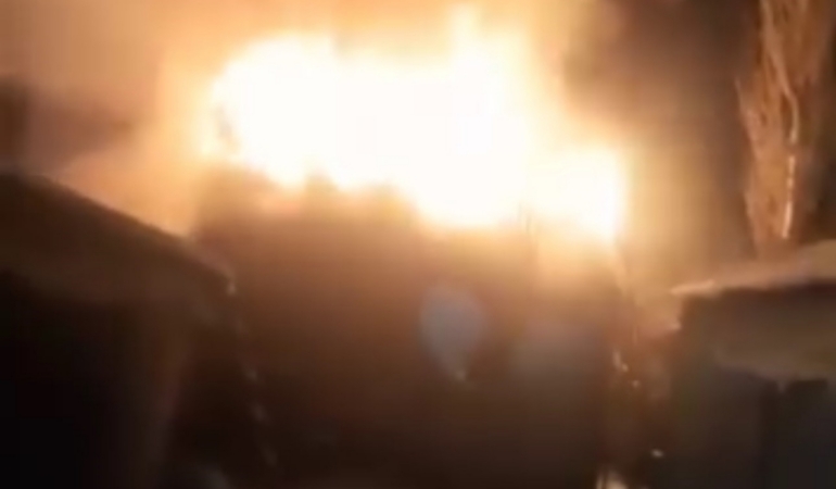 Yüksekova’da korku dolu anlar: Kalorifer kazan dairesi cayır cayır yandı