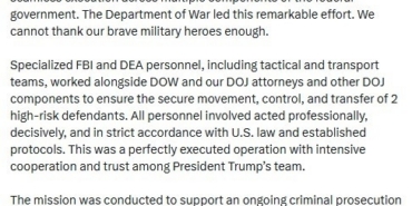 ABD’den Maduro operasyonu açıklaması: "Sonucun sorumluluğu suç faaliyetlerini sürdürmeyi tercih edenlere aittir"