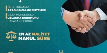 Adalet Bakanı Tunç: "2025 yılında arabuluculuk ile 1 milyon 124 bin 200 dosyada uzlaştırma sağlandı"
