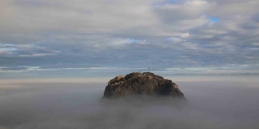 Afyonkarahisar’ın sis altındaki görüntüsü mest etti