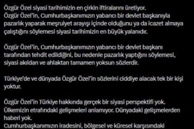 AK Parti Sözcüsü Çelik: "Özgür Özel siyaset yapmıyor, iftira üretim merkezi olarak çalışıyor"