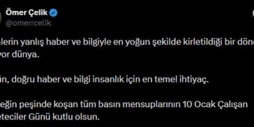 AK Parti Sözcüsü Çelik’ten 10 Ocak Çalışan Gazeteciler Günü mesajı