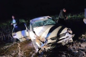 Aksaray’da kontrolden çıkan otomobil takla attı: 3 yaralı