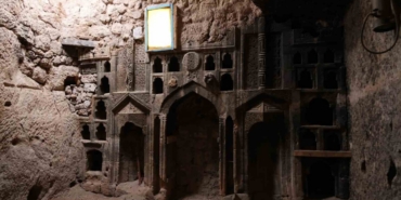 Alan Başkanı Aslanbay, Eretna Beyliği’ne ait olduğu değerlendirilen tarihi ibadethaneyi inceledi