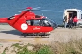 Avşa Adası’nda rahatsızlanan vatandaş ambulans helikopterle sevk edildi