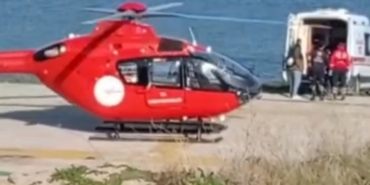 Avşa Adası’nda rahatsızlanan vatandaş ambulans helikopterle sevk edildi