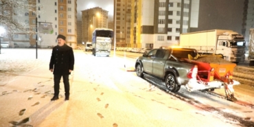 Başkan Palancıoğlu, karla mücadele için sahaya çıktı