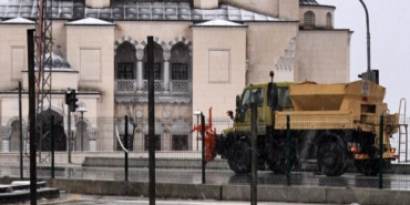 Başkentte kar ve karla karışık yağmur etkili oldu